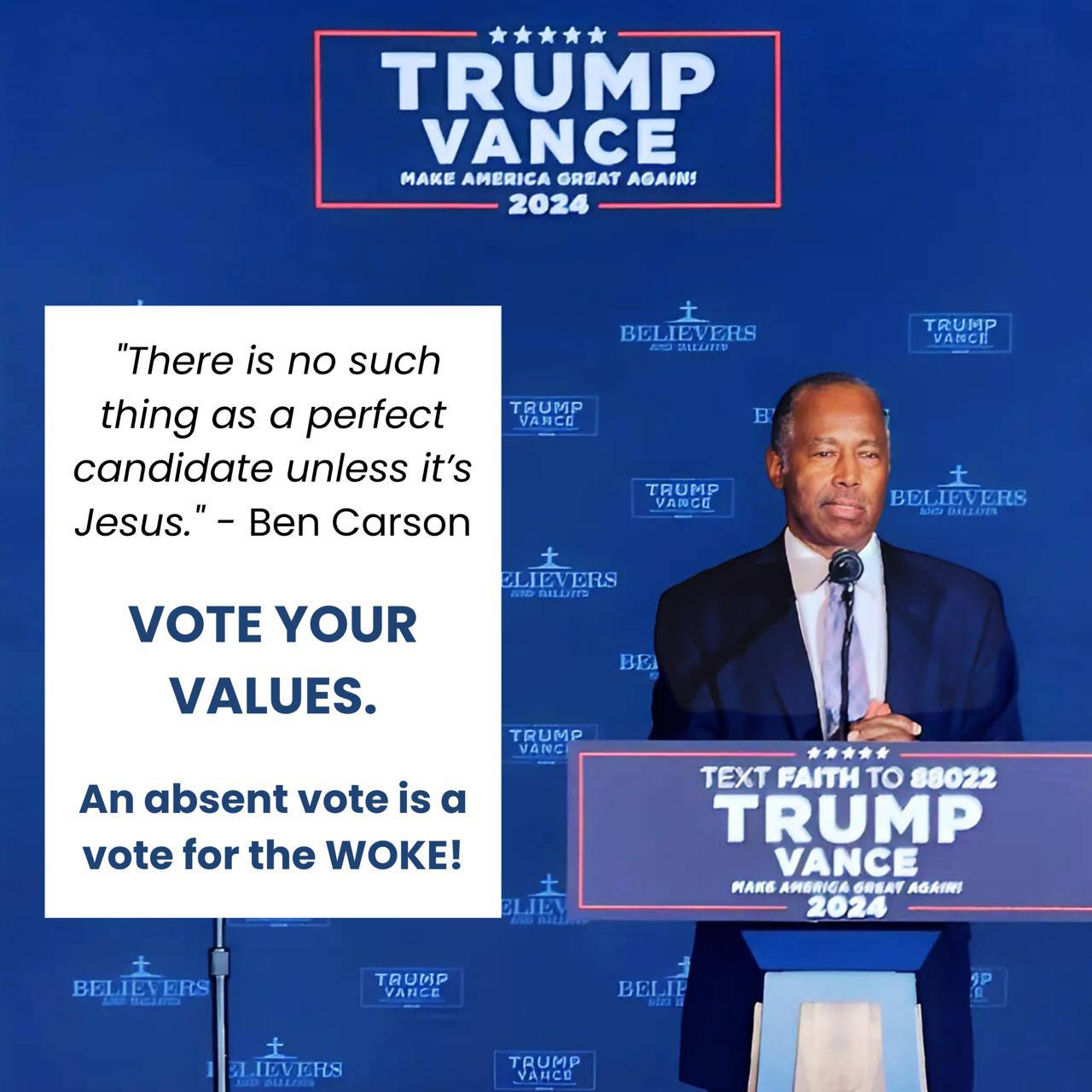 ben carson, 2024 elections, trump, kamala harris, christians, evangelicals, christianity