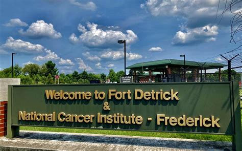 Fort Detrick entrance sign